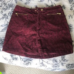 Maroon paisley skirt! Abercrombie brand